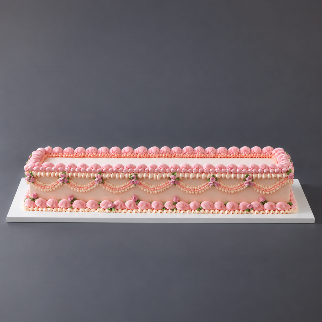 Hauptplatte für lange Torten – S · 60 × 20 cm